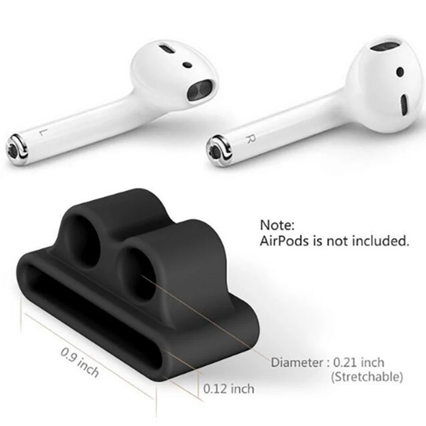 Для AirPods силиконовый держатель зажим Беспроводной гнездо наушника Стенд кожаный