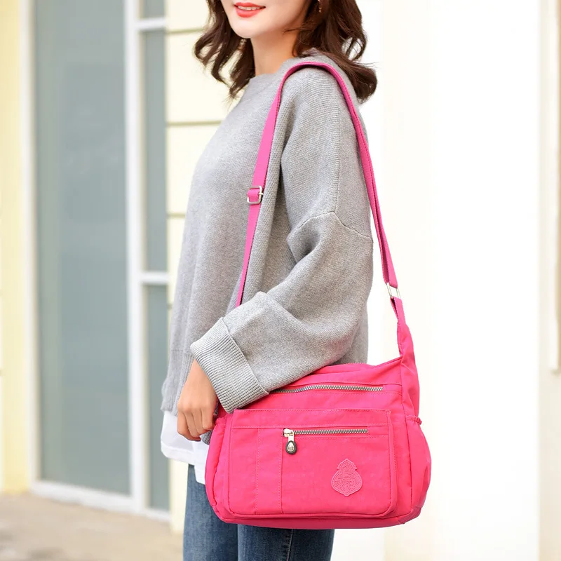 Женские сумки мессенджеры для женщин 2019 летние водонепроницаемые нейлоновые