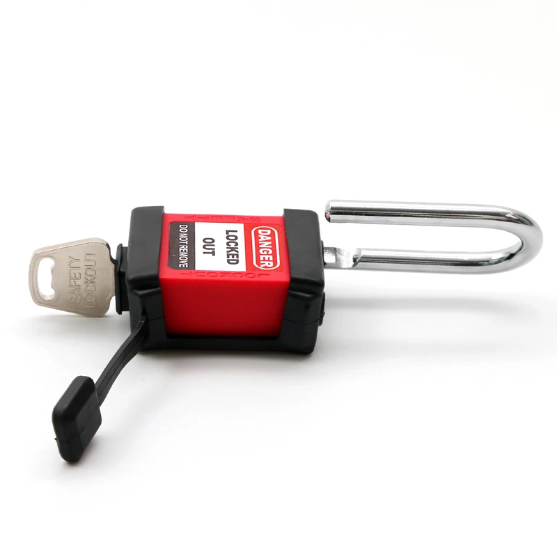 Lockey 38mm Steel Shackle Nylon Body Dustproof Safety Padlock with Black Cover | Обустройство дома
