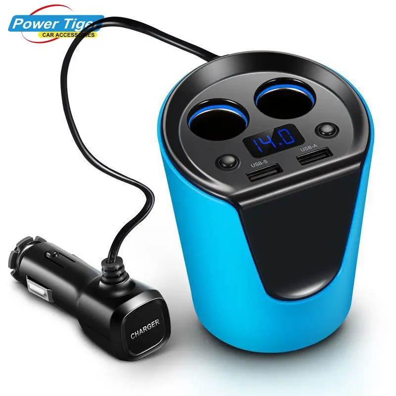 Автомобильное зарядное устройство с двумя USB портами 12 24 В 3 1 А|adaptor mains|adaptor ukadaptor