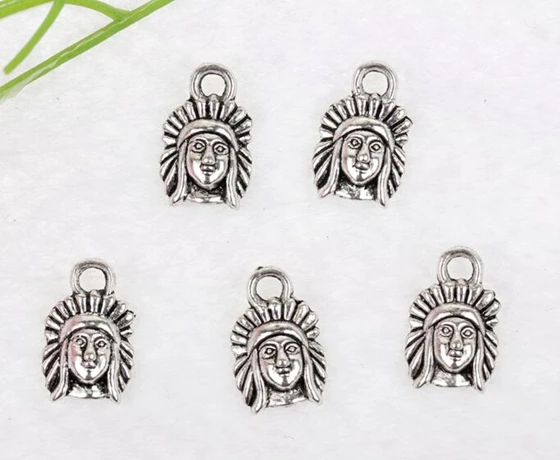 Винтажная подвеска с серебряной головой королевы для изготовления ювелирных