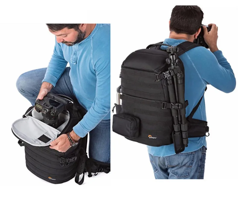 Lowepro ProTactic 350 AW DSLR Камера Фото Сумка из натуральной кожи сумка рюкзак для ноутбука с Всепогодный чехол
