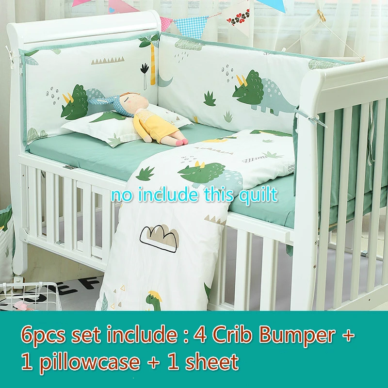 6 шт./компл. Детские бамперы для постельных принадлежностей комплект детской