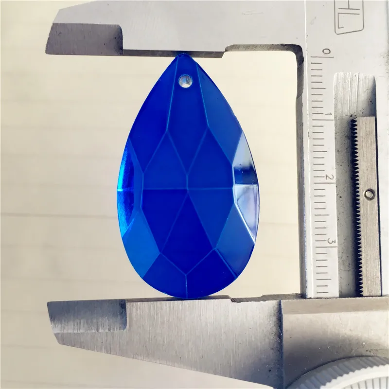 Темно синий 10 шт. 38 мм хрустальные подвески стеклянные кристаллы для люстры