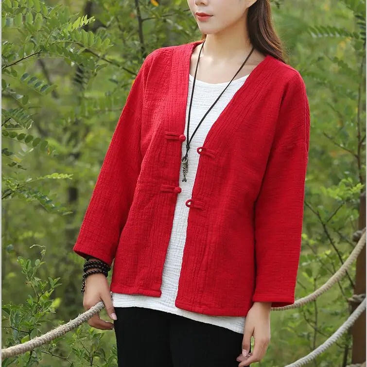 Женский Свободный Повседневный Кардиган размера плюс из хлопка и льна брендовая