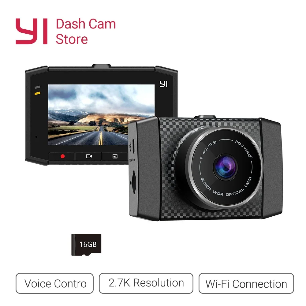 Автомобильный видеорегистратор YI Ultra Dash Camera Разрешение 2.7K Технология обработки