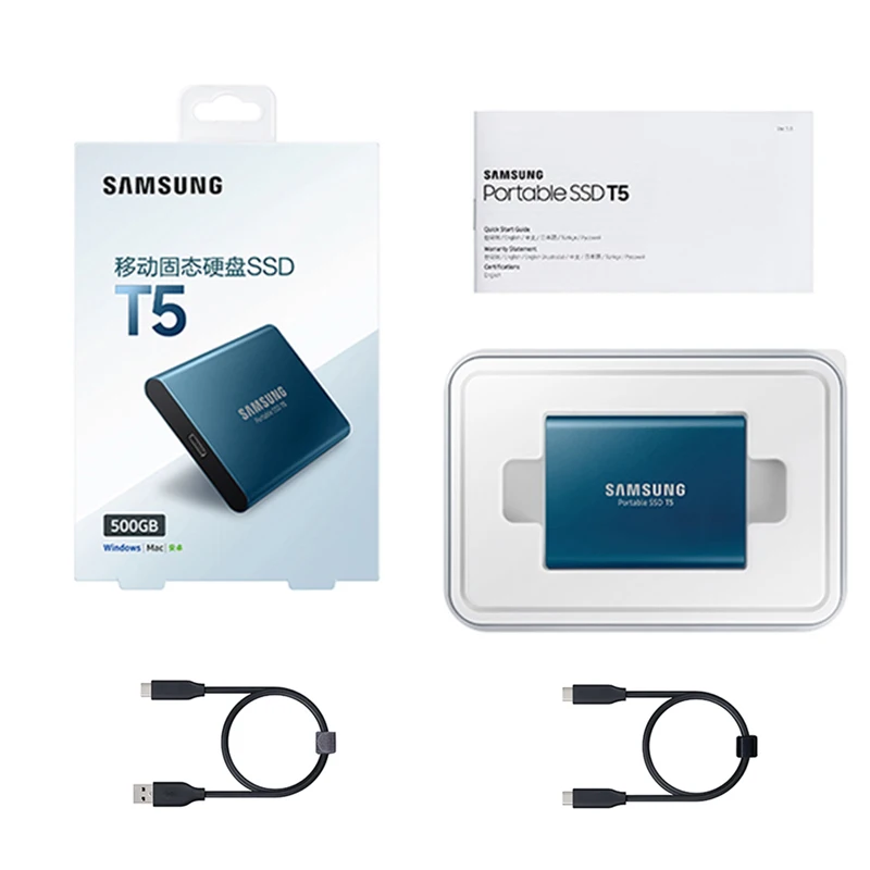 SAMSUNG SSD T5 внешний твердотельный USB3.1 Gen2 500 Гб 250 жесткий диск ТБ 2 USB3.0 HDD диски для