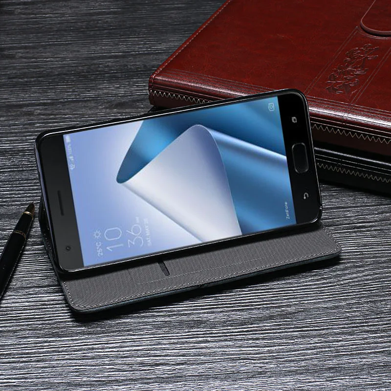 IDEWEI For Asus ZS551KL Cover Luxury Leather Flip Case ZenFone 4 Pro Protective Phone Retro Back | Мобильные телефоны и