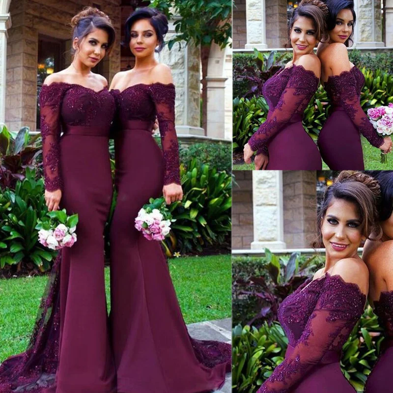 Custom Make Evening Gowns Dresses Floor Length Sweetheart Neckline Lace Appliques Mermaid Purple Prom Dress | Свадьбы и торжества