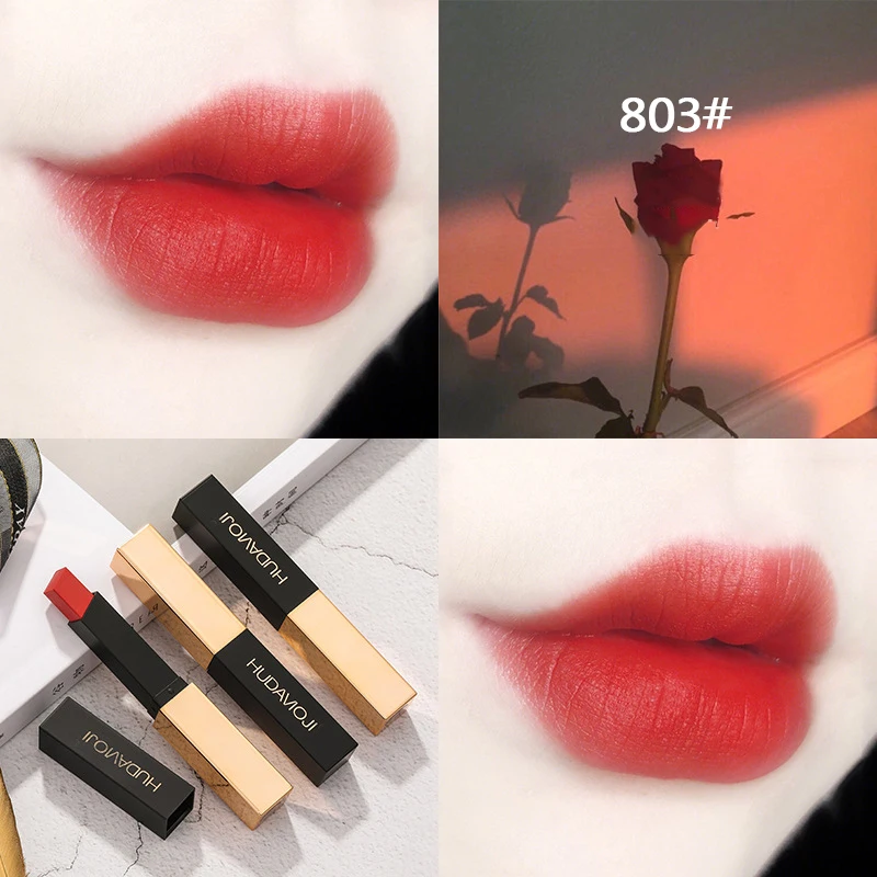 Maple leaf red 6 цветов, водостойкая, стойкая, сексуальная, красная помада, телесная, матовая, губная помада, макияж, матовая губная помада, макияж, матовая, Kyliejenner, губная помада, набор - Цвет: Maple leaf red