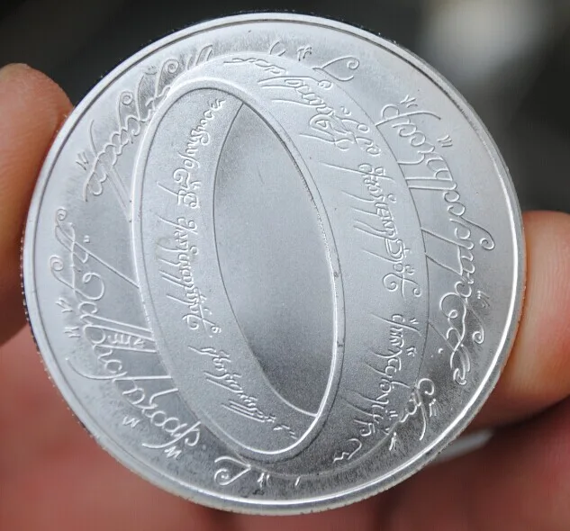 40 мм Властелин кольца Новая Зеландия сувенир монета медаль Посеребренная|lord of|lord