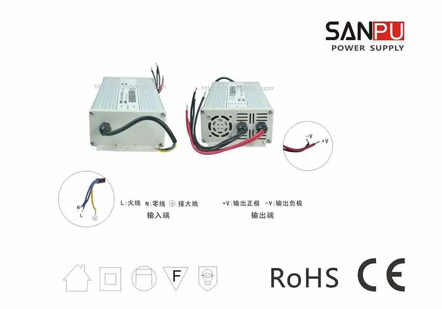 Новый SANPU высокое качество переключения питания светодиодный источник 24 В 25А 600