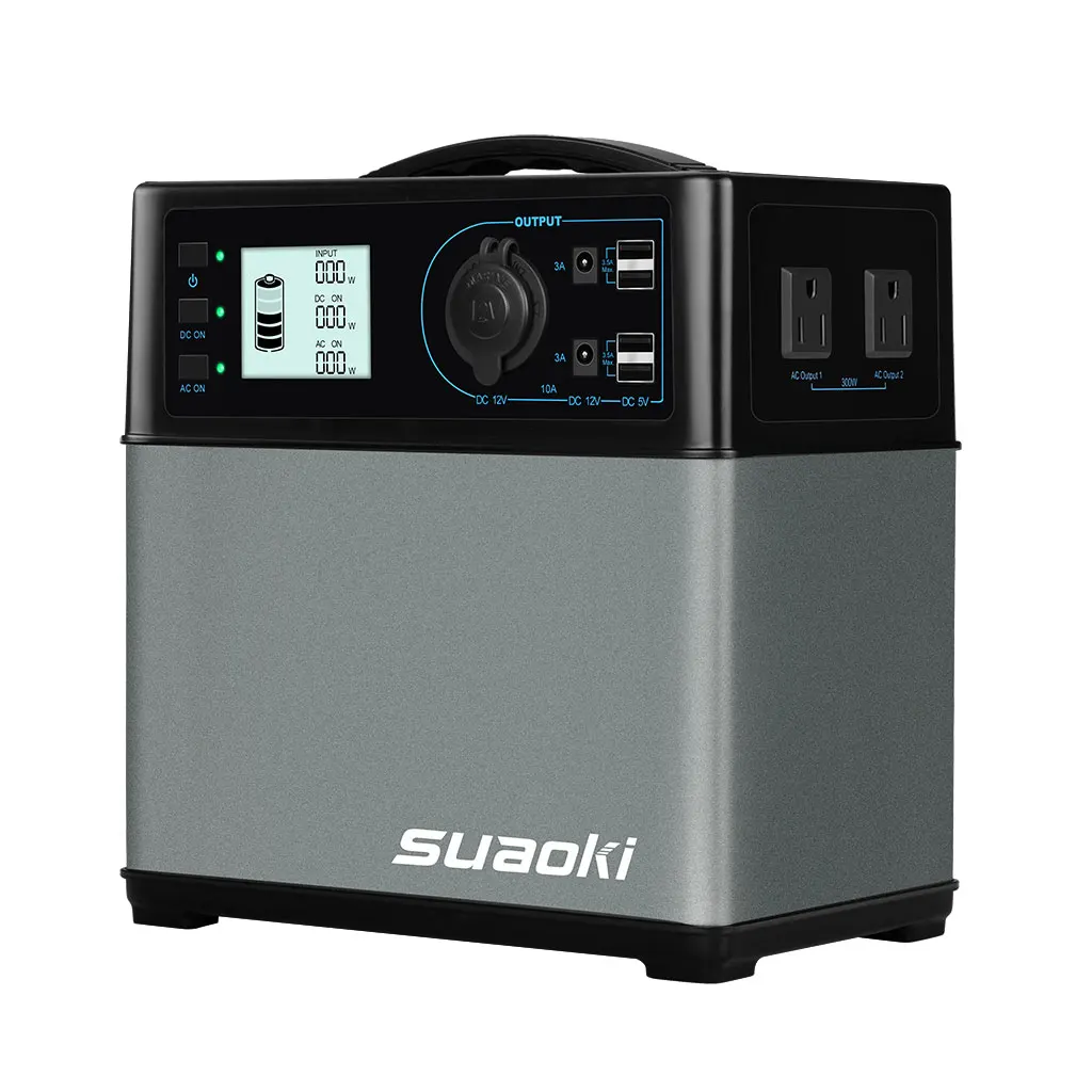 Suaoki 400Wh портативный генератор солнечной электростанции с AC DC USB быстрая зарядка для аварийного электронного пускового устройства автомобиля