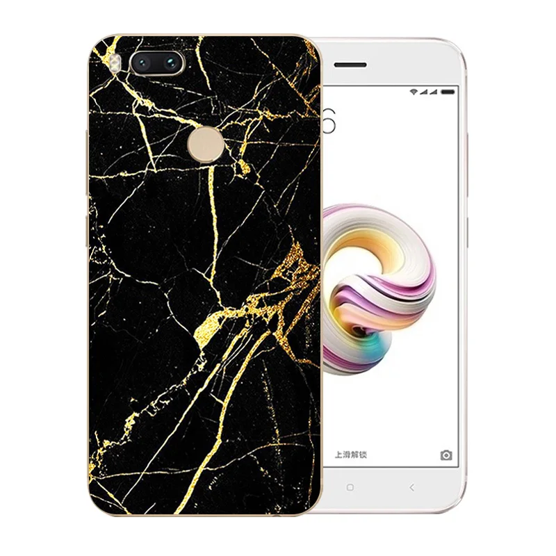 For Xiaomi Mi A1 Case Ultra Thin Silicone for 5x Marb Pattern Cover Luxury TPU Coque Original |