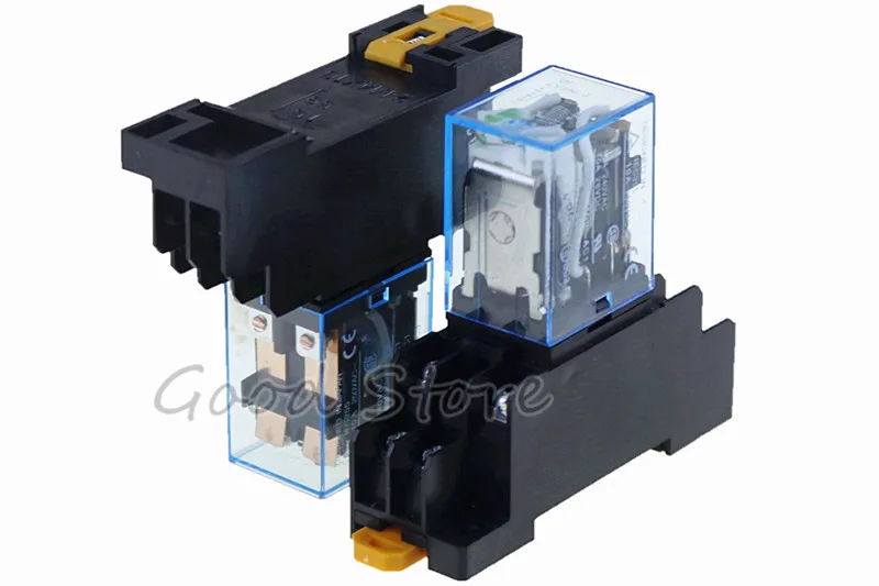 1 комплект 220 В AC DC 10A катушка реле мощности DPDT LY2NJ HH62P HHC68A 2Z с гнездом|Реле| |