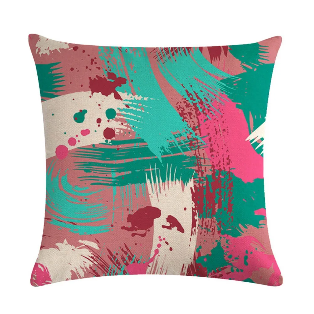 Meijuner льняная наволочка с индивидуальным граффити рисунком серия наволочек для