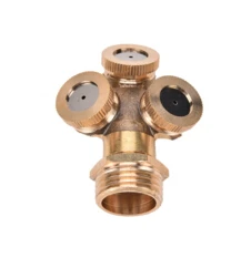 3 Nozzles Профессиональный опрыскиватель Регулируемый латунный распылитель запотевание сопла сельскохозяйственное Садоводство орошение газон оборудование спринклеры - Цвет: 3 Nozzles