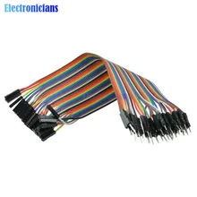 5*40 шт. кабель Dupont 20 см 2 54 мм 1pin 1p Папа мама|jumper wire|breadboard jumper wiresjumper