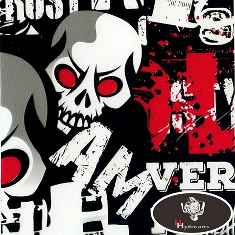 Бесплатная доставка пленка для переводной печати черепа гидрогарфики водной