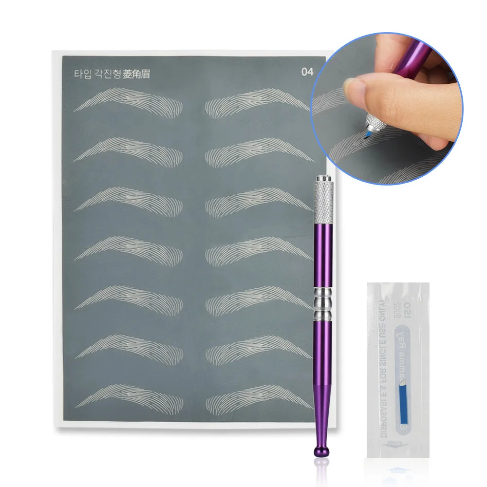 Microblading Kit Professional Sobrancelha Profissional With 1 Eyebrow Tattoo Pen 14pin Needle |