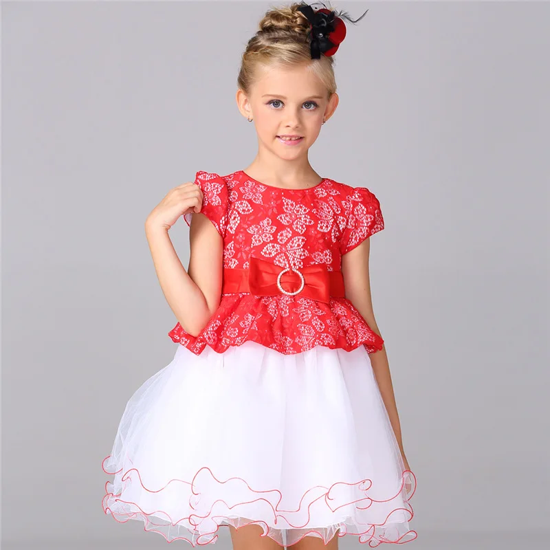 2 до 8 лет для маленьких девочек платье цветок Обувь Кружево хлопок цветочные