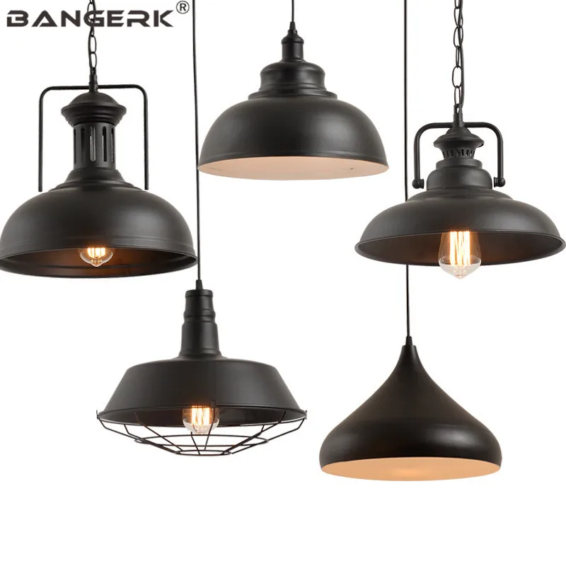 Американский промышленный винтажный светодиодный подвесной светильник в стиле