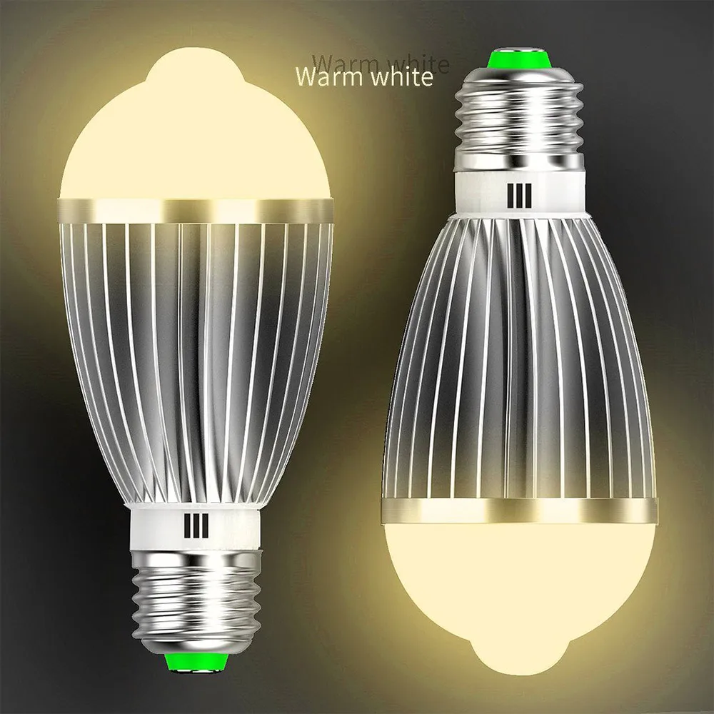 IP44 светодиодная лампа 7 Вт 5630SMD Глобус датчик движения Алюминиевая СВЕТОДИОДНАЯ