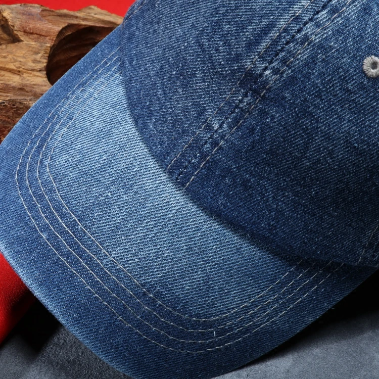 Мужская джинсовая бейсбольная кепка брендовая новая однотонная Повседневная