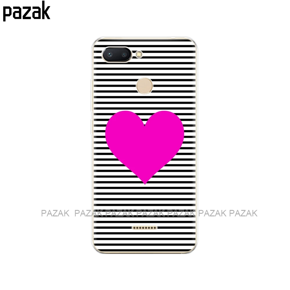 34271 Силиконовый чехол для Xiaomi Redmi 6, чехлы, полная защита, мягкая задняя крышка из ТПУ, чехол для телефона Xiaomi Redmi6, бампер hongmi 6, чехол - Цвет: 34271
