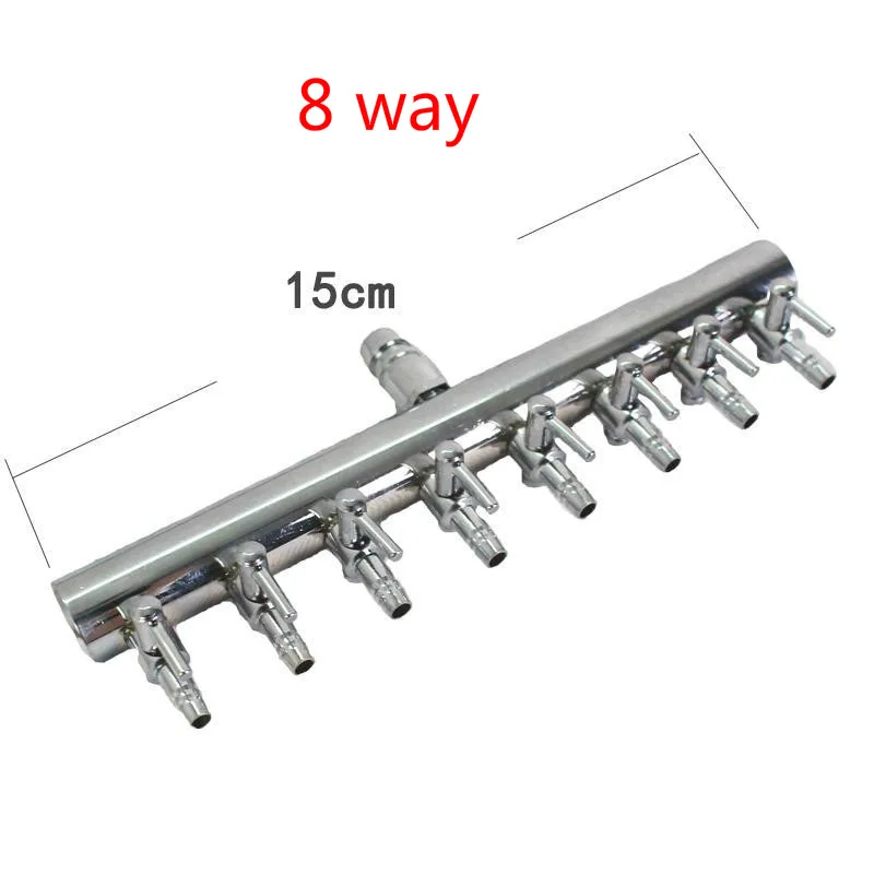 Новый разделитель потока воздуха для аквариума из нержавеющей стали 8 мм поворот
