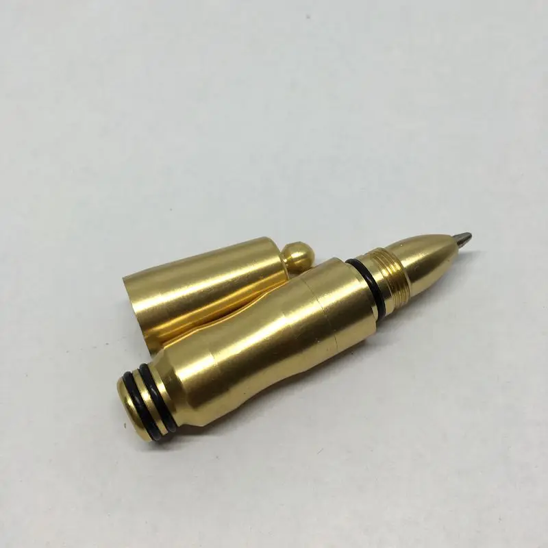 Инструменты для письма портативная ручка EDC твердая латунная карманная мини
