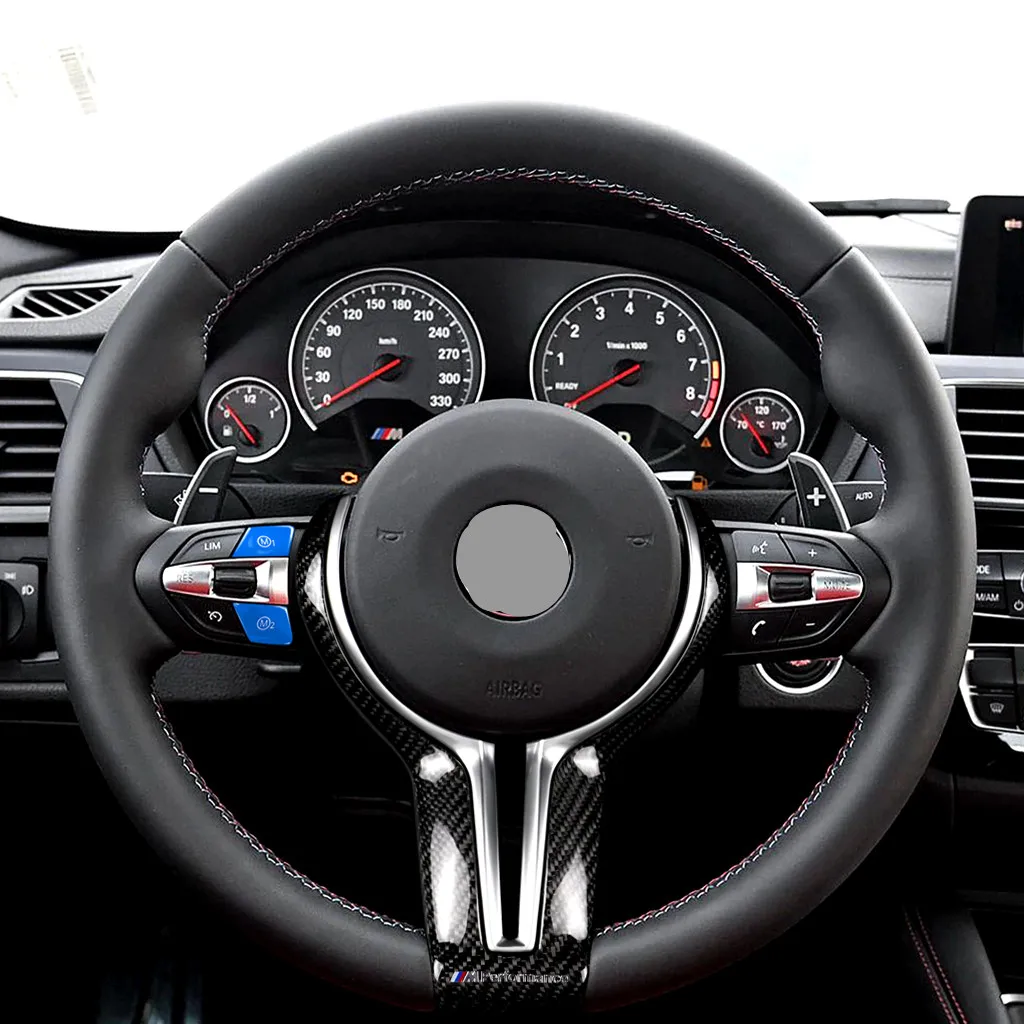 1 пара кнопка переключения на рулевое колесо для BMW M3 M4 F80 F82 F83 Blue|Лепнина