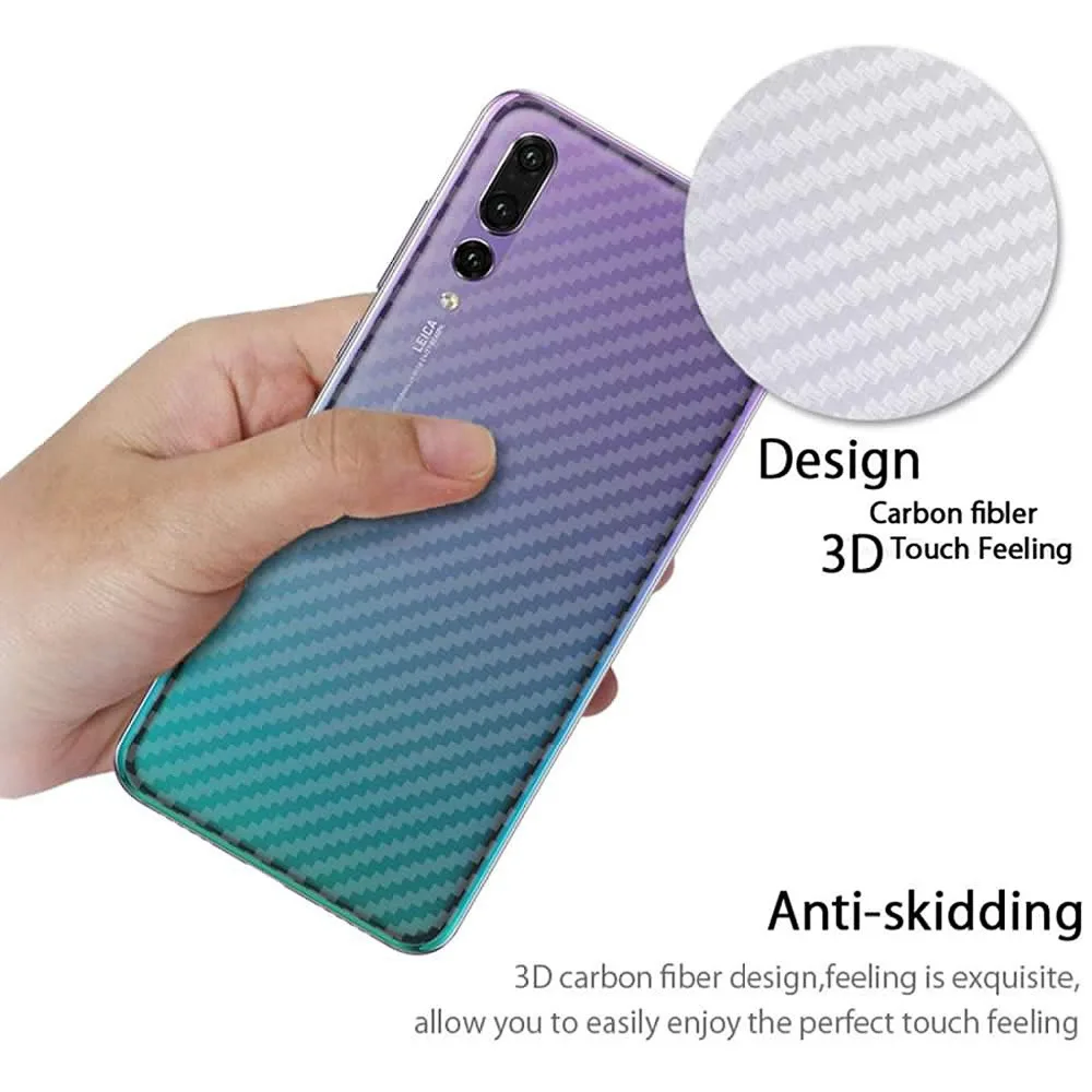 10 шт. задняя пленка из углеродного волокна для Huawei P20 Lite крышка наклейка с защитой