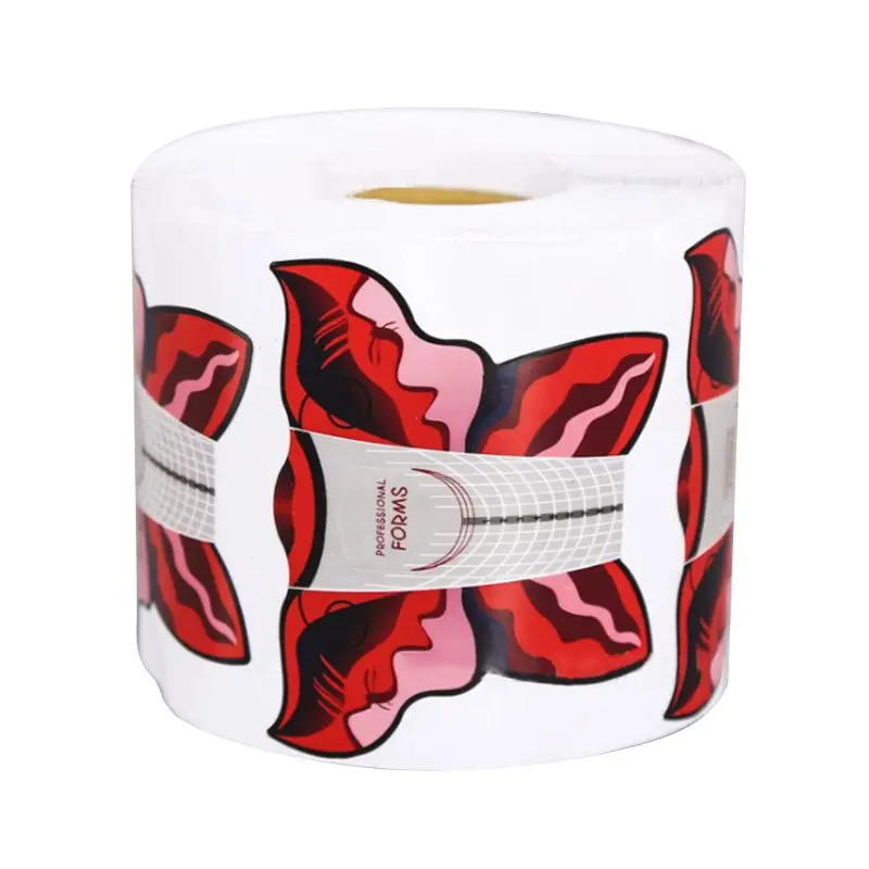 Бумага для наращивания ногтей самостоятельного нанесения лака художественный