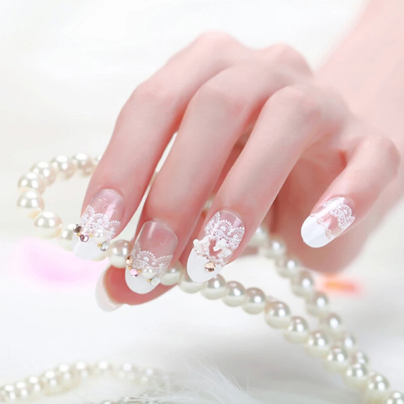 3D Наклейки для дизайна ногтей в французском стиле|Стикеры и наклейки| |