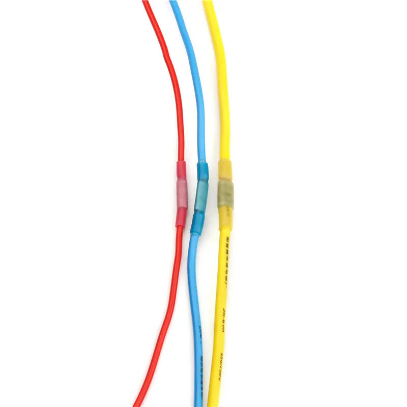 50PCS Heat Shrink 3Sizes Butt Terminals Waterproof Insulated Electrical Wire Connectors Splice Terminal Cable Kit | Обустройство дома