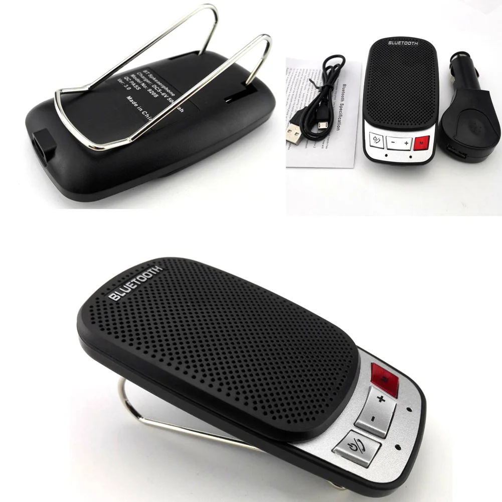 Беспроводной Bluetooth Hands Free автомобильный набор динамик телефон козырек