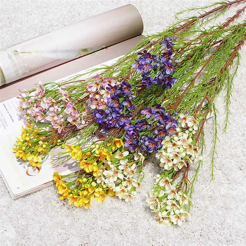 79cm Artificial Plum Flower Branch Real Touch Fake Flowers Simulation Plant for Party DIY Wedding Decoration Home Garden Decor | Дом и сад