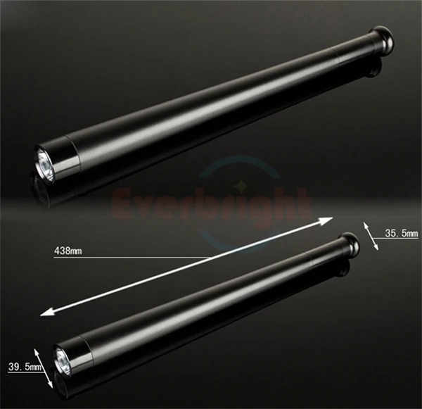 

CREE Q5 LED flashlight tactical torch 18650 Torch Long Light Baseball Bat Shape self defense 3 Mode