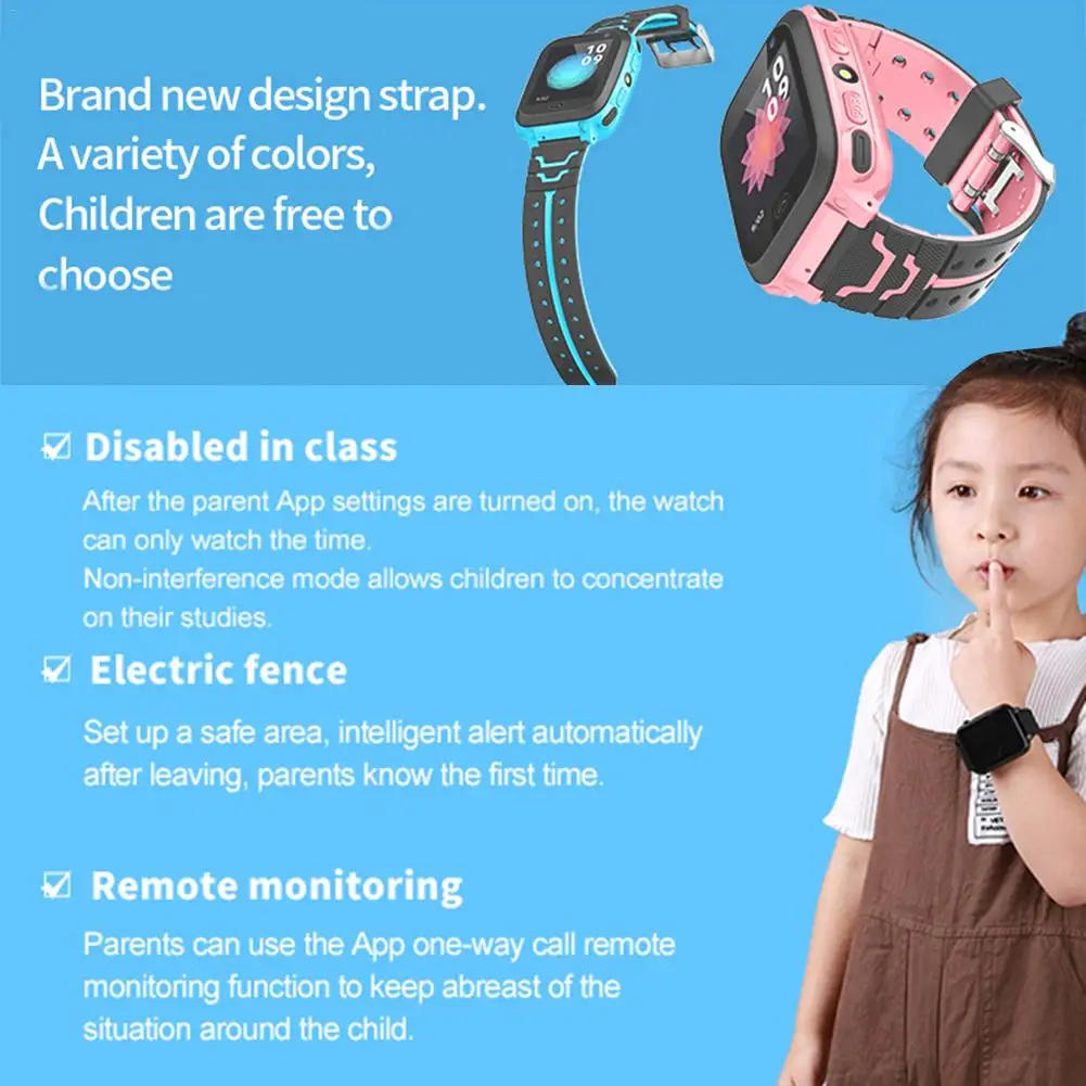 Детские Смарт часы с поддержкой sim карты SOS трекер для детей защита от потери