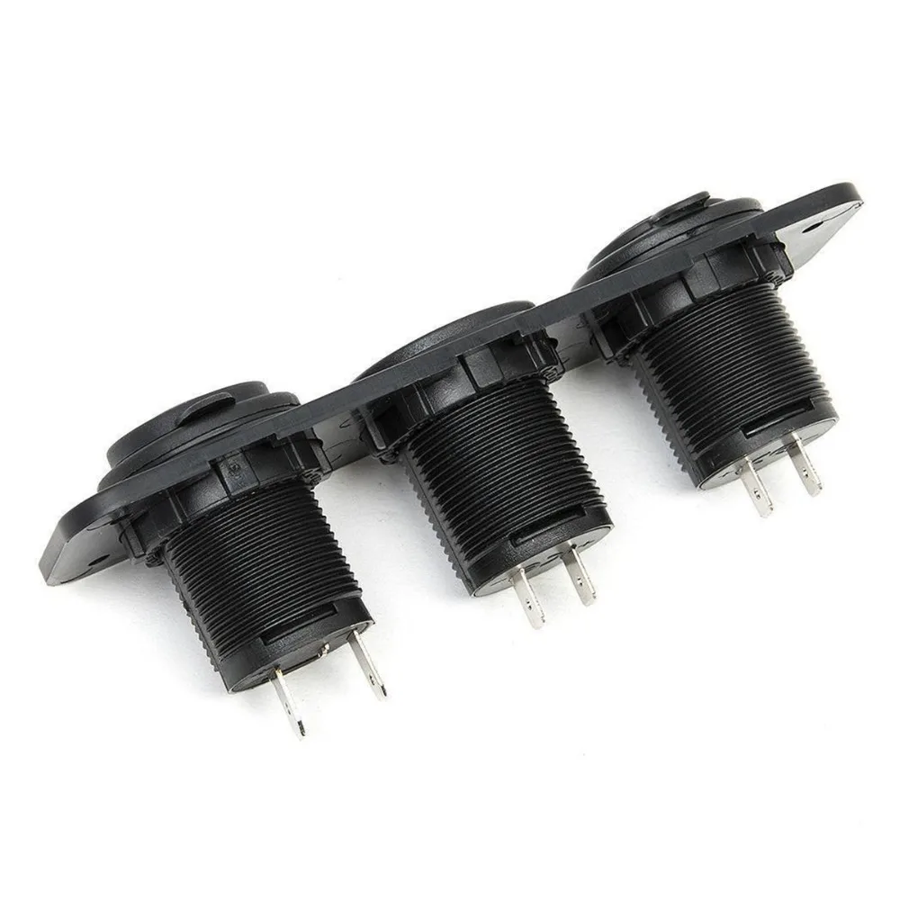 Универсальный 3 в 1 Гнездо для автомобильного прикуривателя с разъемом 12 V-24 V Dual USB Автомобильное зарядное устройство 4.2A Зарядное устройство Мощность адаптер розетки автомобиля с светодиодный вольтметр