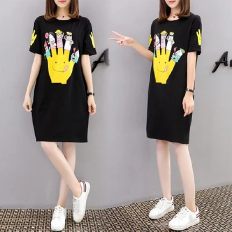 Брендовая популярная футболка женские Уникальные топы женская летняя длинная