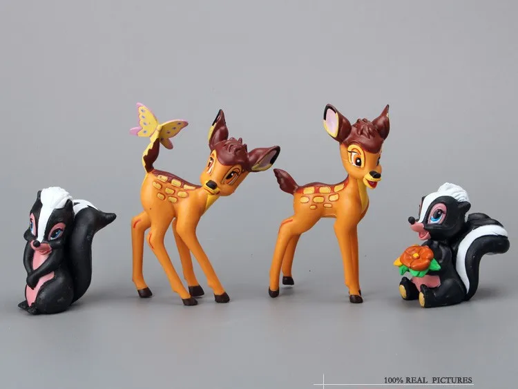 7 шт./компл. прекрасный Bambi ПВХ фигурка модель игрушки куклы детские игрушки класс игрушки рождественские подарки DSFG077
