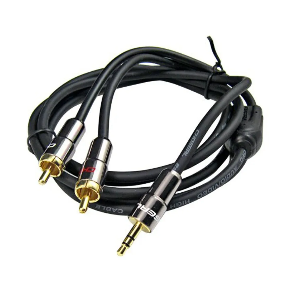 Choseal Q565A/Q565B Позолоченный 3.5 мм Штекер Стерео для 2 RCA Кабель|plug rj45|plug cable coloursplug and play
