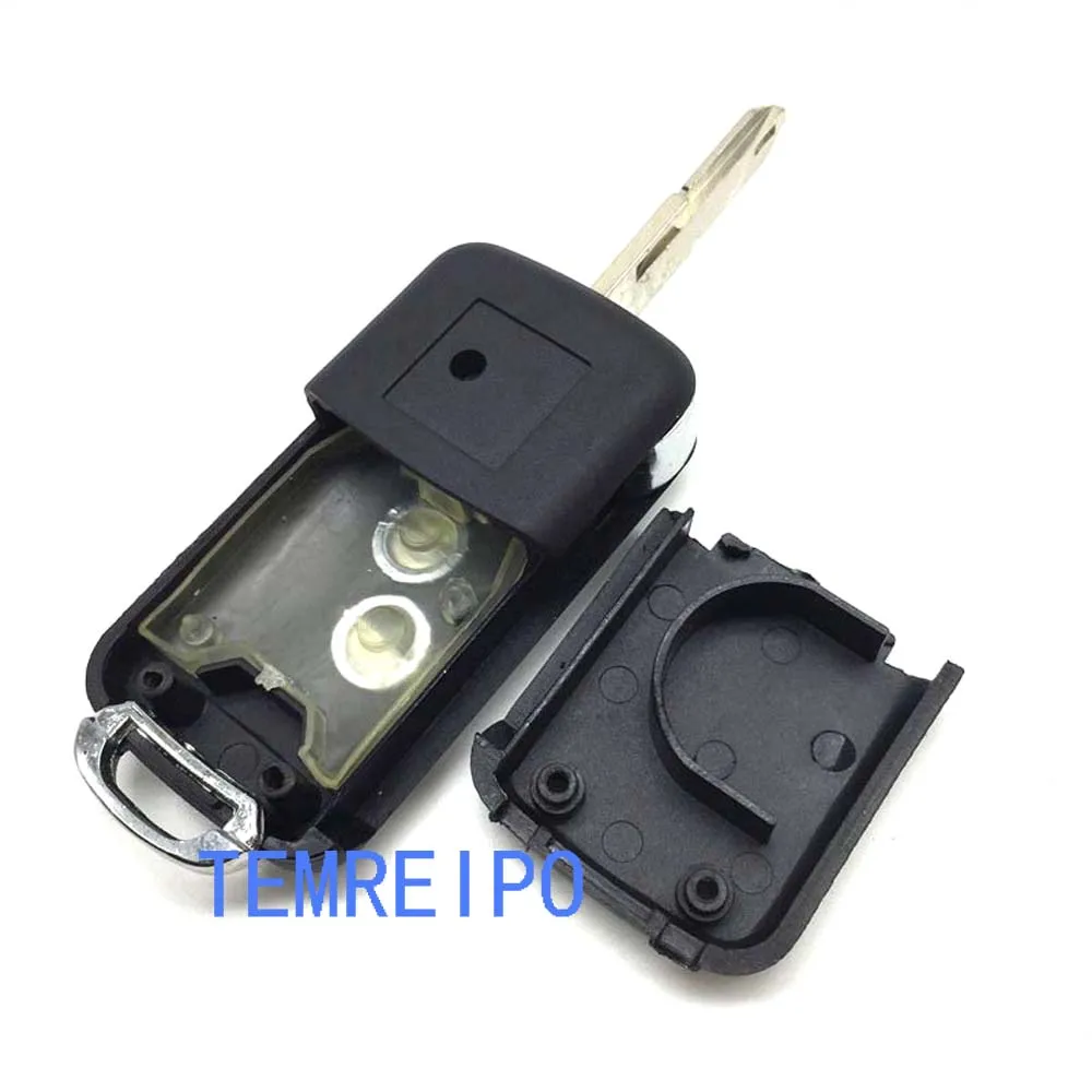10pcs/lot Remote Folding Flip Key Case For Peugeot 206 citroen c3 c2 2 Button Control Blank fob selling | Автомобили и мотоциклы