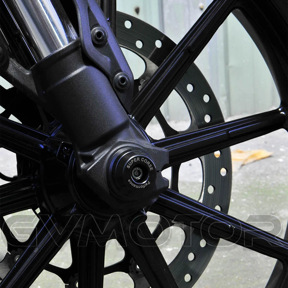 1 шт. черные винтажные мотоциклетные передние колеса ползунки для Ducati Scrambler 800