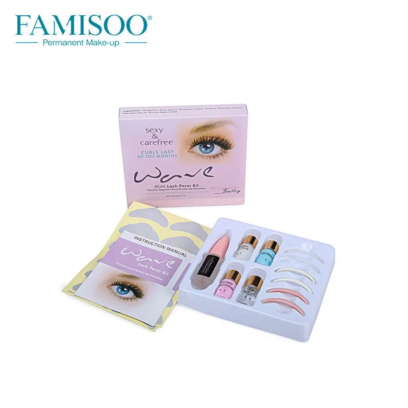 FAMISOO MINI Eyelash Curling Perm Kit Wave Lotion Last up to 3 Months Permanent | Красота и здоровье