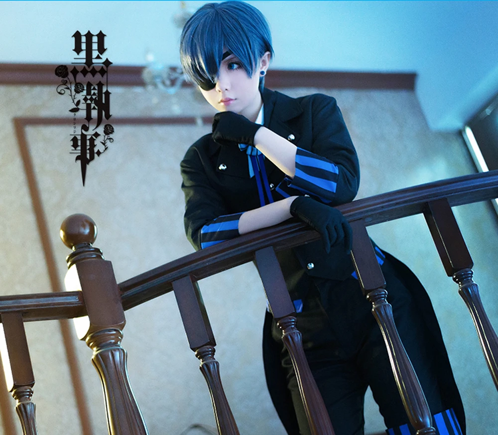 VEVEFHUANG Ciel Phantomhive Cos Япония Одежда карнавальный костюм Косплэй Хэллоуин мужские и женские сапоги для косплея Темный Дворецкий Косплей Kuroshitsuji Cos