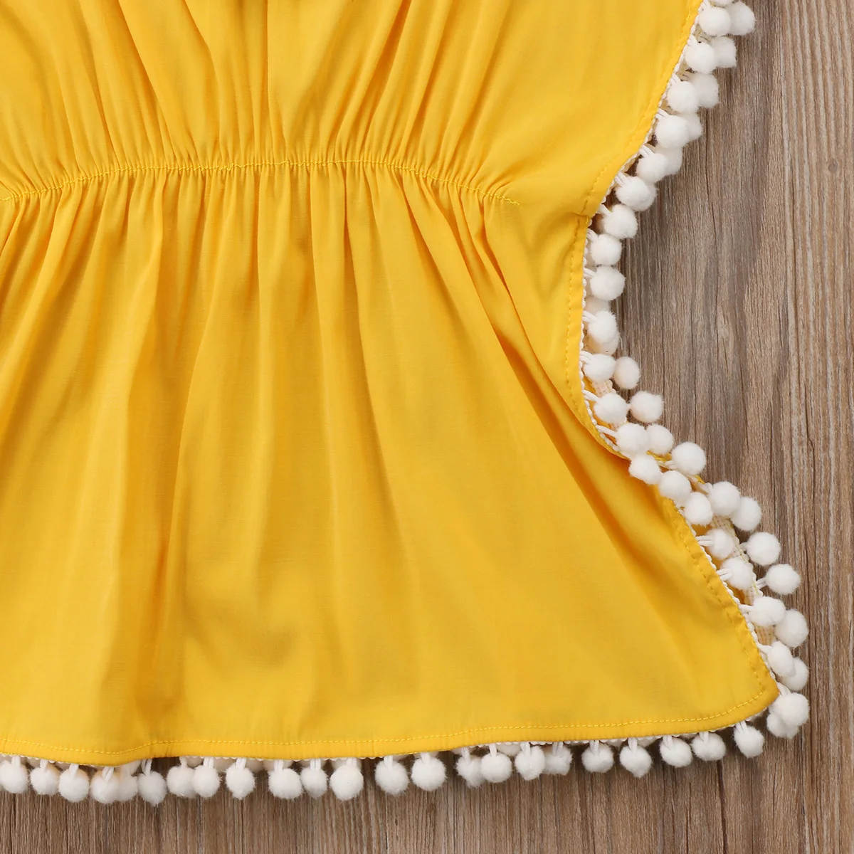 Новинка детское платье для маленьких девочек пляжное сарафан платья с бахромой и