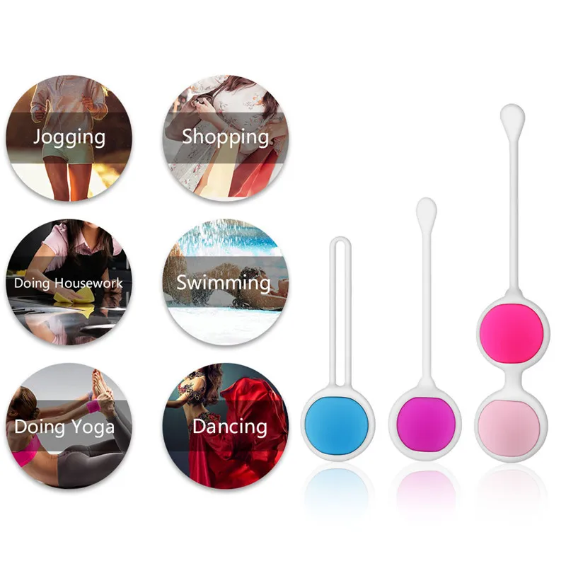 6 шт. силиконовые шарики для мышц тазового дна|Стимулирующий шарик| |